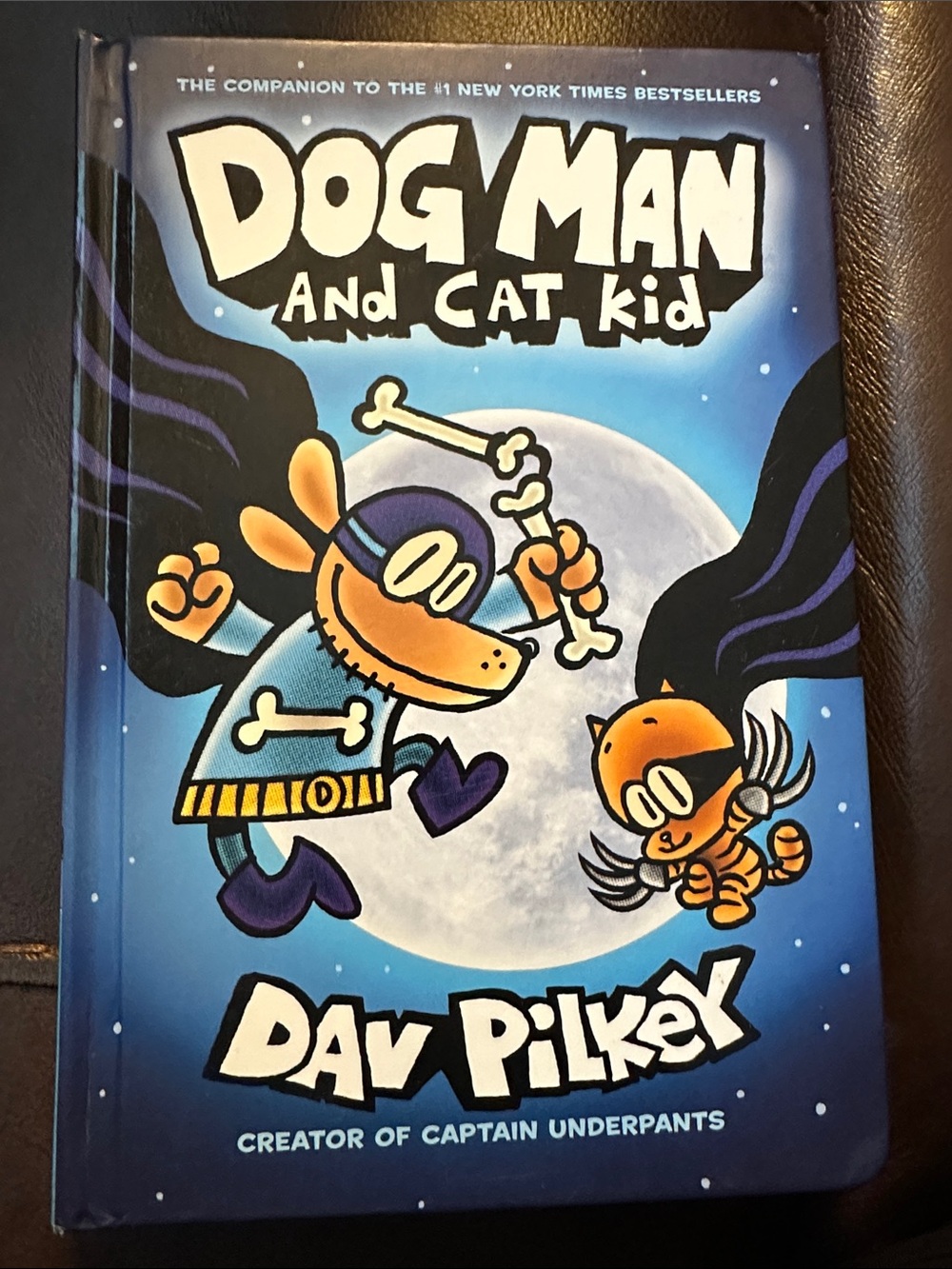 Dog Man - And Cat Kid hardcover graphic novel by Dav Pilkey